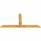 Ekena Millwork Portland Rough Sawn Timber Gable Bracket, Western Red Cedar, 84"W x 42"H x 2"D x 6"F, 12/12 Pitch GBW084X42X0206POR00RWR - alternate 2